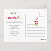 Niedlicher Weihnachtsbummel Wir haben Urlaub beweg Postkarte (Rückseite)