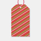 Niedlicher Weihnachtsbunny Rabbit Cartoon Geschenkanhänger (Rückseite)