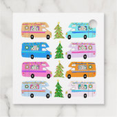 Niedlicher Weihnachtscampingplatz Vintag Motorhome Geschenkanhänger (Rückseite)