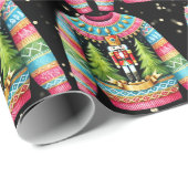 Niedlicher Weihnachtscrecker Ugly Christmas Sweate Geschenkpapier (Rolleneckpunkt)