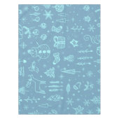Niedlicher Weihnachtsdoodle Zeichnend Illustration Tischdecke (Vorderseite)