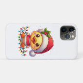 Niedlicher Weihnachtsduck-Cartoon Santa-68362 Case-Mate iPhone Hülle (Rückseite (Horizontal))