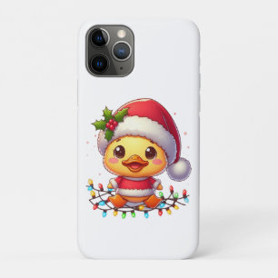 Niedlicher Weihnachtsduck-Cartoon Santa-68362 Case-Mate iPhone Hülle