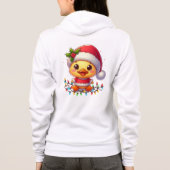 Niedlicher Weihnachtsduck-Cartoon Santa-68362 Hoodie (Rückseite)
