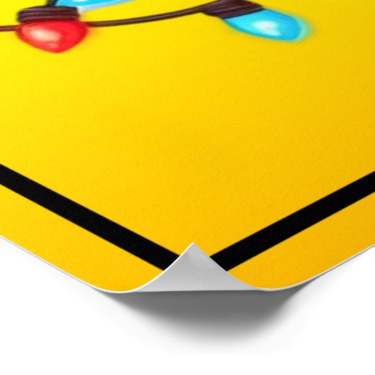 Niedlicher Weihnachtsduck-Cartoon Santa-68362 Poster (Ecke)