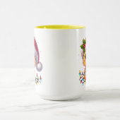 Niedlicher Weihnachtsduck-Cartoon Santa-68362 Tasse (Zentrum)