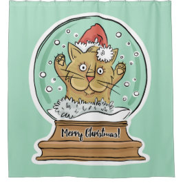 Niedlicher Weihnachtsduschvorhang Duschvorhang