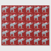 Niedlicher Weihnachtselementar Geschenkpapier (Flach)