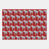 Niedlicher Weihnachtselementar Kinder Geschenkpapier Set (Vorderseite 3)