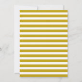 Niedlicher Weihnachtself auf Golden & White Einlad Einladung (Rückseite)