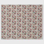 Niedlicher Weihnachtself - Feierlicher Brief S Geschenkpapier (Flach)