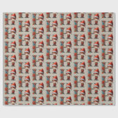 Niedlicher Weihnachtself-Festbrief H Geschenkpapier (Flach)