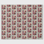 Niedlicher Weihnachtself-Festbrief L Geschenkpapier (Flach)