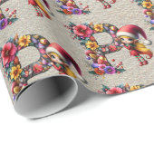 Niedlicher Weihnachtself-Festbrief P Geschenkpapier (Rolleneckpunkt)