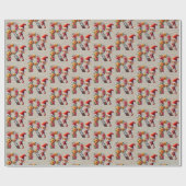 Niedlicher Weihnachtself-Festbrief R Geschenkpapier (Flach)