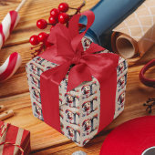 Niedlicher Weihnachtself-Festbrief T Geschenkpapier