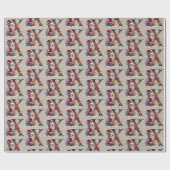 Niedlicher Weihnachtself-Festbrief X Geschenkpapier (Flach)