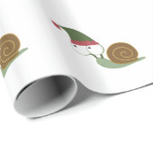 Niedlicher Weihnachtself Geschenkpapier (Rolleneckpunkt)