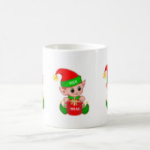 Niedlicher Weihnachtself Kaffeetasse (Mittel)