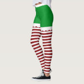 Niedlicher Weihnachtself Leggings (Links)