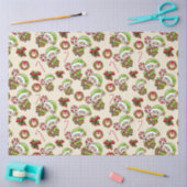 Niedlicher Weihnachtself mit dekorativen Weihnacht Seidenpapier (Basteln)