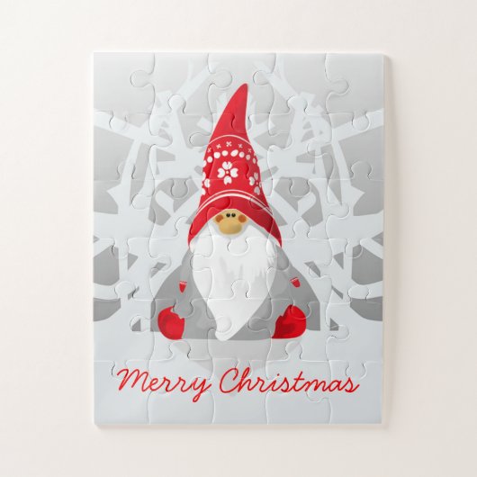 Niedlicher Weihnachtself Puzzle (Vertikal)