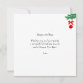 Niedlicher Weihnachtself und benutzerdefiniertes F (Rückseite)