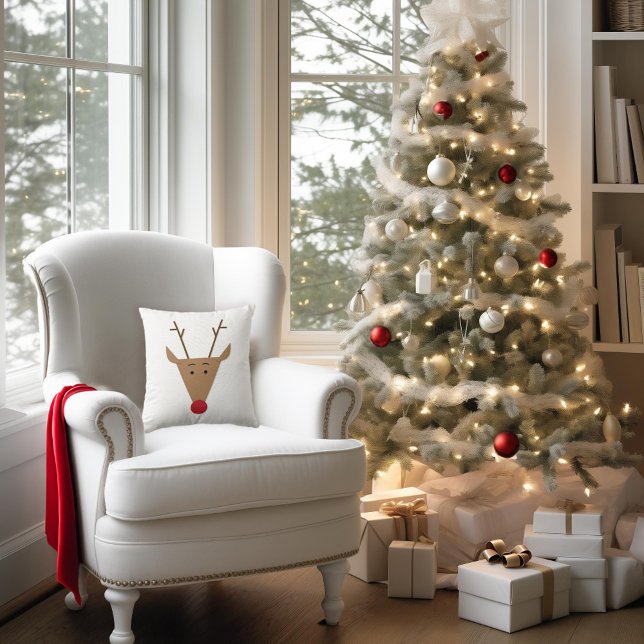 Niedlicher Weihnachtsfeiertag der Reindeer Kissen (Von Creator hochgeladen)