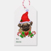 Niedlicher Weihnachtsfeiertag Geschenkanhänger (Vorderseite)