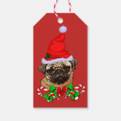Niedlicher Weihnachtsfeiertag Geschenkanhänger (Rückseite)