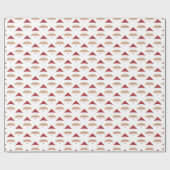 Niedlicher Weihnachtsfeiertag Geschenkpapier (Flach)