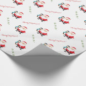 Niedlicher Weihnachtsfeiertag Geschenkpapier (Ecke)