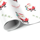 Niedlicher Weihnachtsfeiertag Geschenkpapier (Rolleneckpunkt)