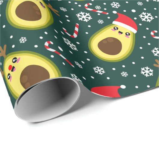 Niedlicher Weihnachtsfeiertag Geschenkpapier (Rolleneckpunkt)