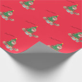 Niedlicher Weihnachtsfeiertag Geschenkpapier (Ecke)