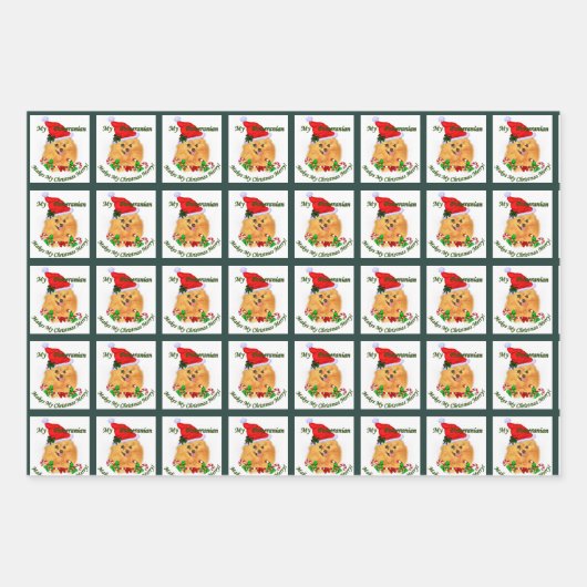 Niedlicher Weihnachtsfeiertag Geschenkpapier Set (Vorderseite 3)