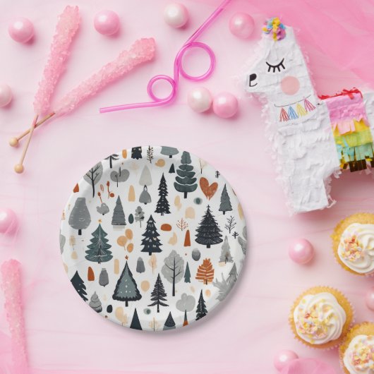 Niedlicher Weihnachtsfeiertag Pappteller (Party)