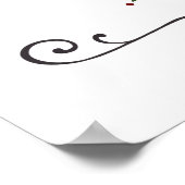 niedlicher Weihnachtsfeiertag Poster (Ecke)