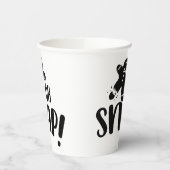 Niedlicher Weihnachtsfeiertag - Snap Pappbecher (Links)