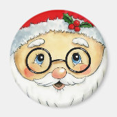 Niedlicher Weihnachtsfeiertag Wasserfarbe Weihnach Magnet (Vorne)