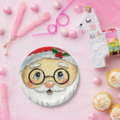 Niedlicher Weihnachtsfeiertag Wasserfarbe Weihnach Pappteller (Party)