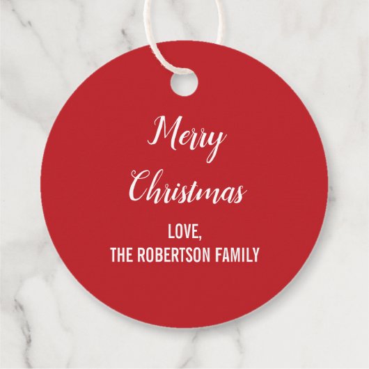 Niedlicher Weihnachtsfest, Feiertag Geschenkanhänger (Rückseite)