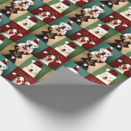 Niedlicher Weihnachtsfest Geschenkpapier (Ecke)