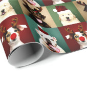 Niedlicher Weihnachtsfest Geschenkpapier (Rolleneckpunkt)