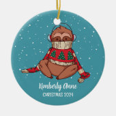 Niedlicher Weihnachtsfest Keramik Ornament (Vorne)