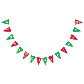 Niedlicher Weihnachtsfest Roter Fox Santa Scarf Wimpelkette (Alle)