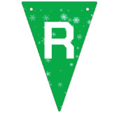 Niedlicher Weihnachtsfest Roter Fox Santa Scarf Wimpelkette (Dritte Fahne)