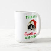 Niedlicher Weihnachtsfilm Vintag Kaffeetasse (VorderseiteRechts)