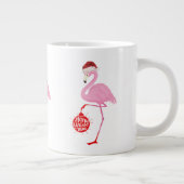Niedlicher Weihnachtsflamingo Jumbo-Tasse (Rechts)