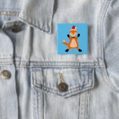 Niedlicher Weihnachtsfox Button (Beispiel)